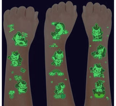 Pack of 6 Luminescent Unicorn Tattoos