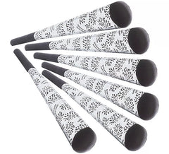 Pack of 6 Silver 'Buon Anno' Trumpets of 25 cm for New Year's Eve