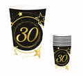 Pack de 6 Vasos 30 Años Cumpleaños y Aniversarios de 240 ml (90 cm)
