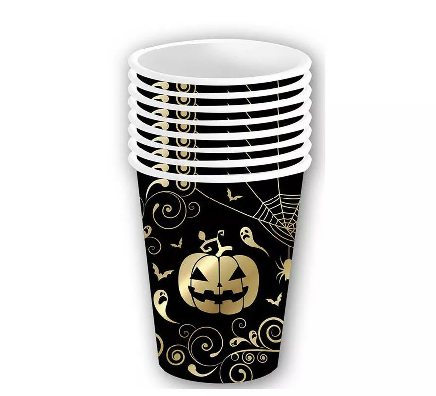 Translation missing: en.Pack de 6 Vasos Calabaza Oro de 240 ml (9 cm)