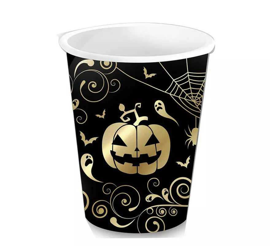 Translation missing: en.Pack de 6 Vasos Calabaza Oro de 240 ml (9 cm)