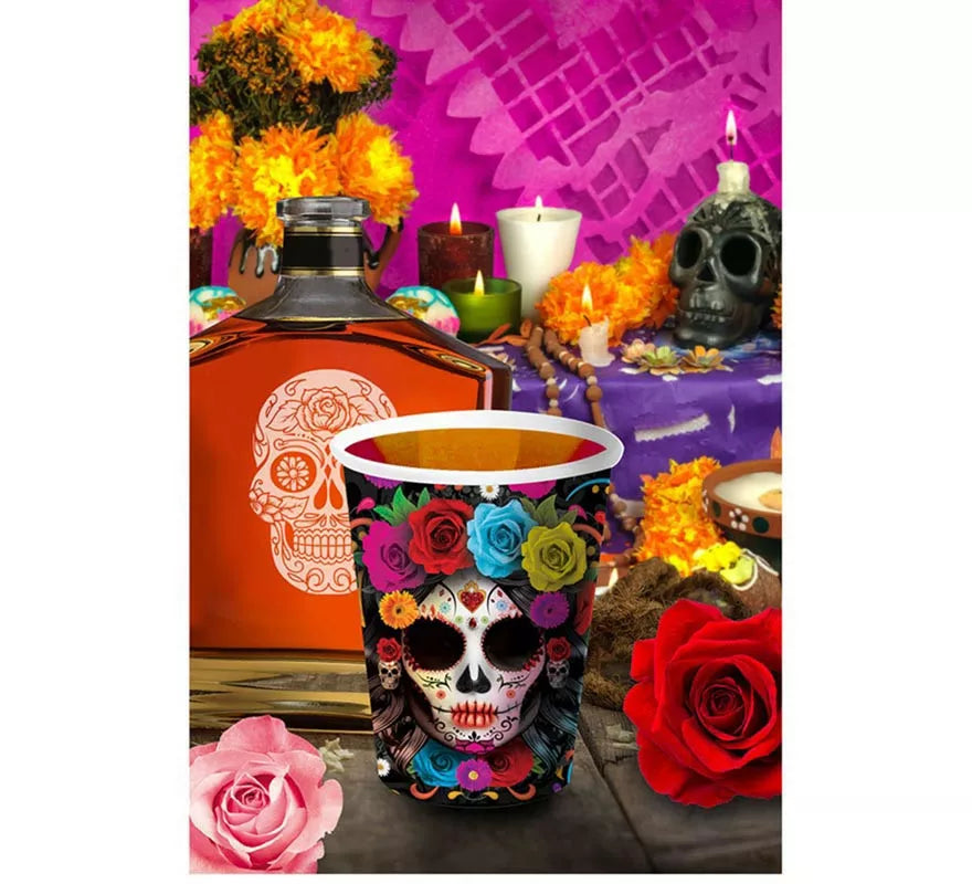 Translation missing: en.Pack de 6 Vasos Catrina Colorida de 240 ml