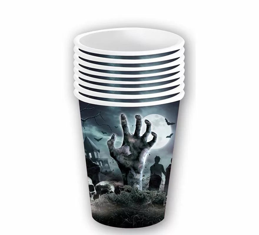 Pack de 6 Vasos Cementerio de 240 ml (9 cm)