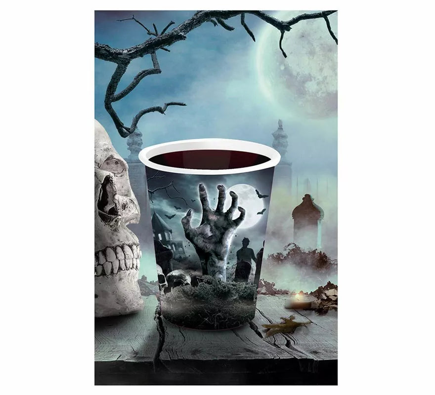 Pack de 6 Vasos Cementerio de 240 ml (9 cm)