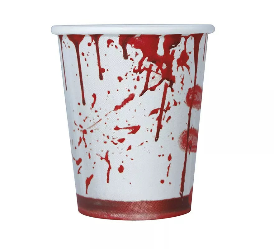 Pack de 6 Vasos con Sangre 10 cm