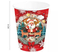 Pack de 6 Vasos de Papá Noel de 240 ml