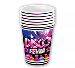Pack of 6 Disco Fever Glasses of 240 ml/9 cm
