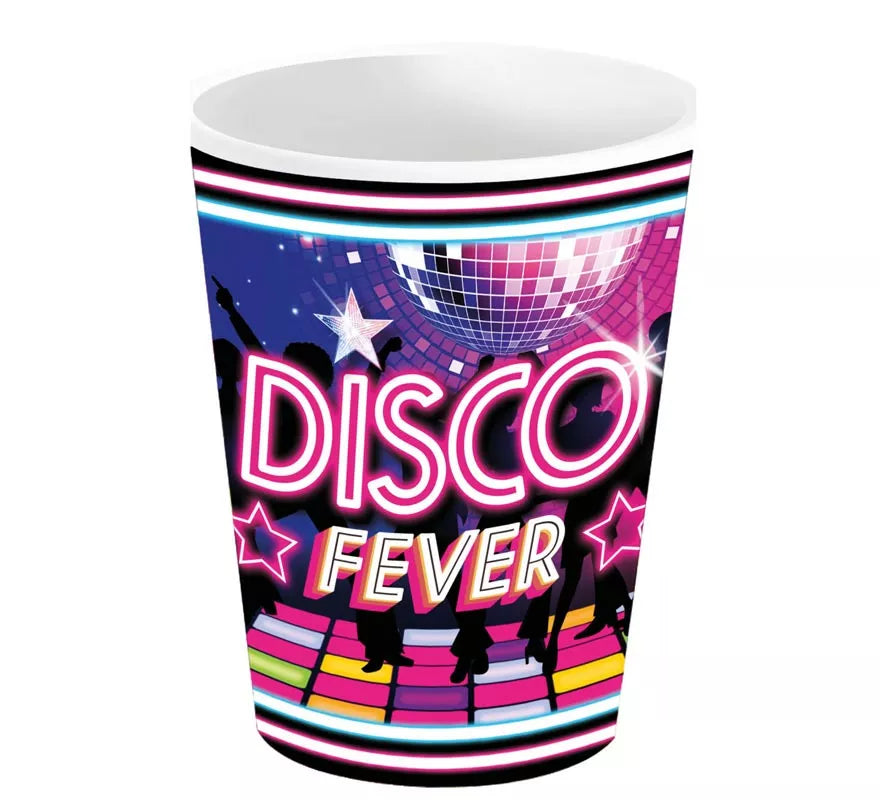 Pack de 6 Vasos Disco Fever de 240 ml/9 cm