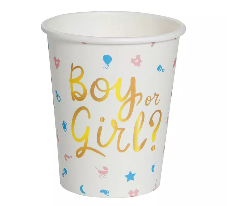 Pack de 6 Vasos It's a Boy or it's a Girl