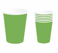 Pack of 6 Neon Green Glasses of 240 ml (90 cm)