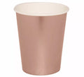 Pack de 6 Vasos Oro y Rosa de 240 ml (9 cm)