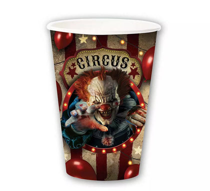 Pack de 6 Vasos Payaso de 355 ml (11 cm)