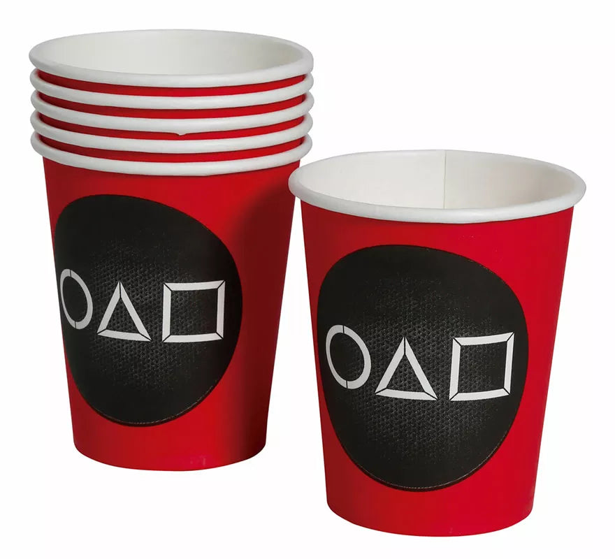 Pack de 6 Vasos The Gamer de 240 ml (9 cm)