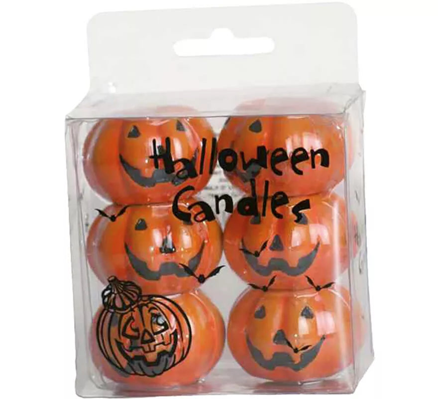 Pack de 6 Velas calabazas cerámica