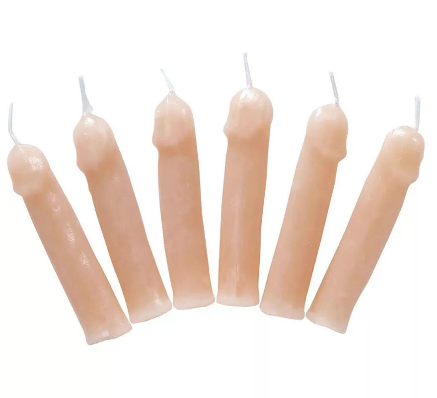Translation missing: en.Pack de 6 Velas de cera con forma de Penes