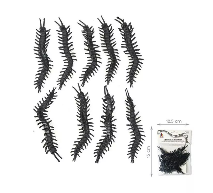 Pack de 8 Ciempiés negros
