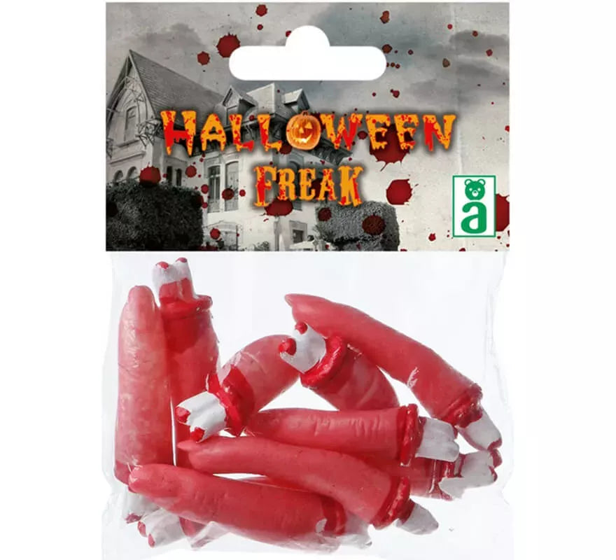 Pack de 5 Dedos Sangrientos 8 cm