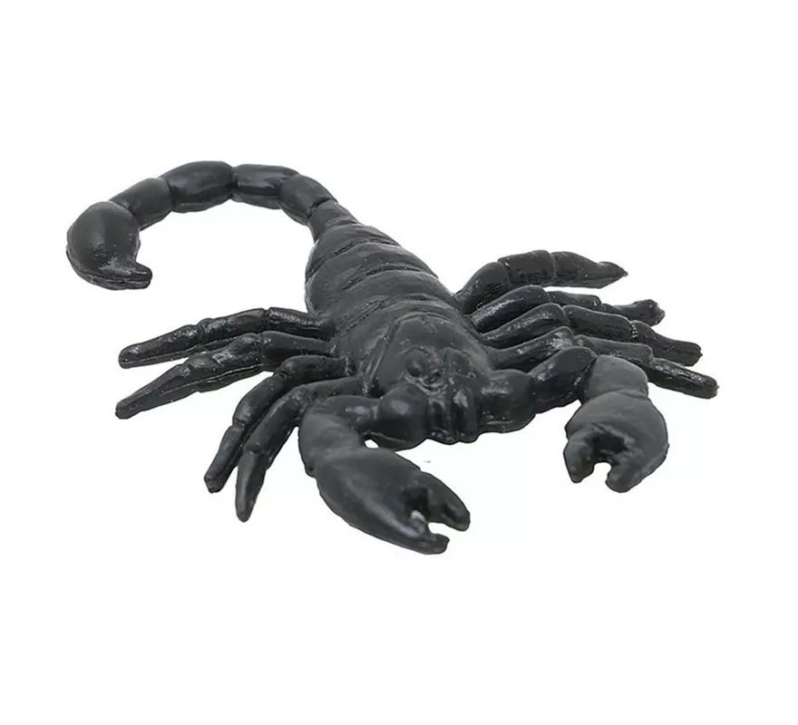 Pack de 8 Escorpiones negros de 6 cm