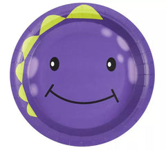 Pack of 8 Purple Monster Plates