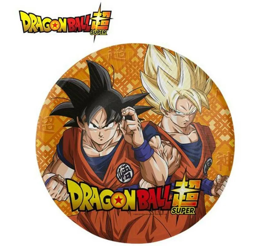 Translation missing: es.Pack de 8 Platos de papel de Dragon Ball de 18 cm