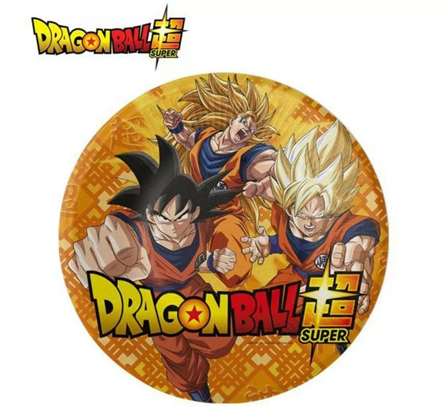 Translation missing: es.Pack de 8 Platos de papel de Dragon Ball de 23 cm
