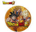 Pack de 8 Platos de papel de Dragon Ball de 23 cm