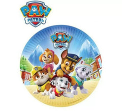Confezione da 8 piatti di carta Paw Patrol da 18 cm