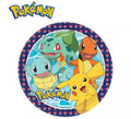 Pack de 8 Platos de papel de Pokémon de 23 cm