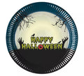 Pack de 8 Platos de Papel Happy Halloween de 23cm