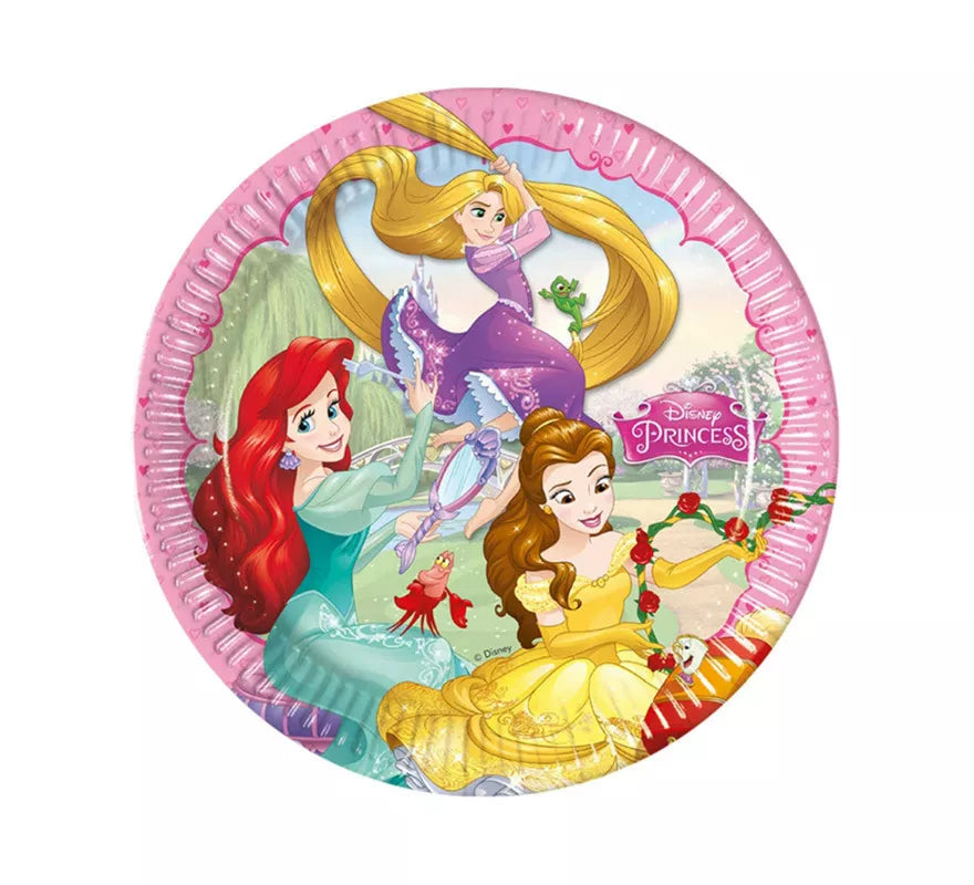Translation missing: en.Pack de 8 Platos de Princesas Disney de Cartón de 23 cm