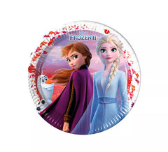 Pack of 8 Frozen 2 Cardboard Plates of 23 cm