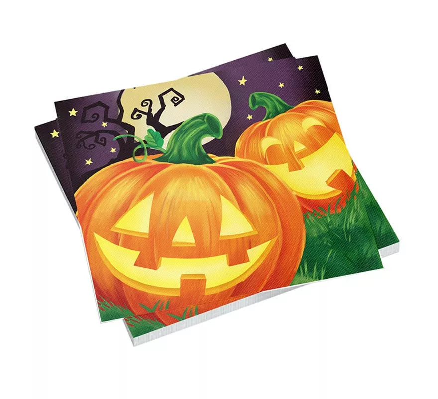 Translation missing: en.Pack de 8 Servilletas Calabaza de 33x33 cm