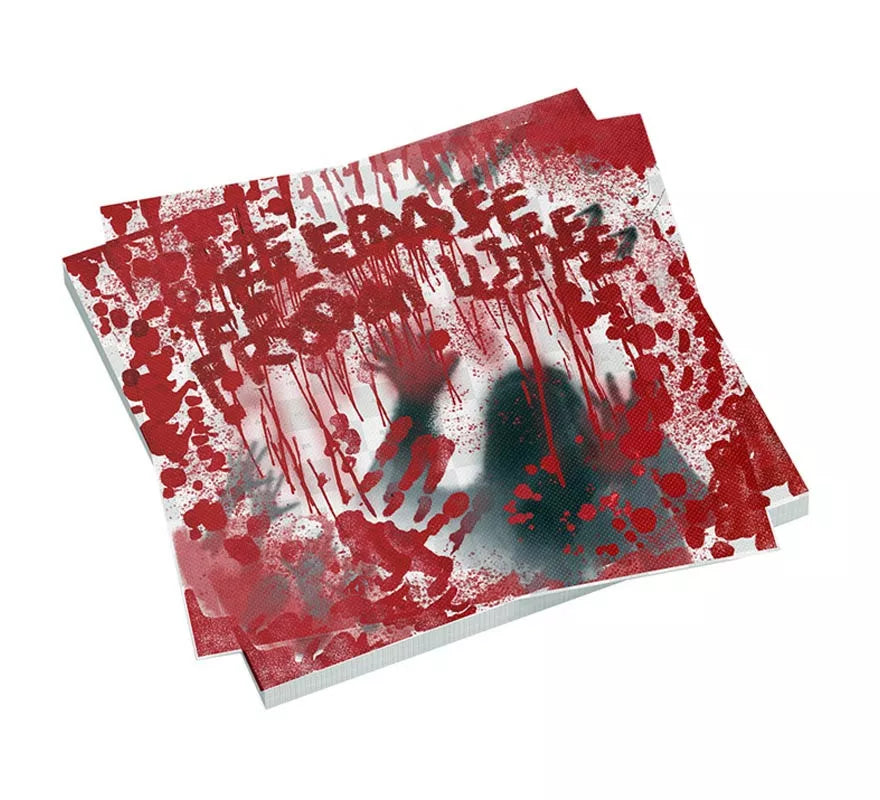 Translation missing: en.Pack de 8 Servilletas Sangrientas de 33x33 cm