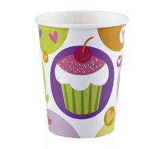 Pack of 8 glasses of 266 ml. Cupcake