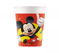 Pack de 8 Vasos de Mickey Mouse de Cartón de 200 ml