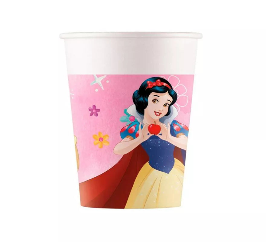 Translation missing: en.Pack de 8 Vasos de Princesas Disney de Cartón de 200 ml