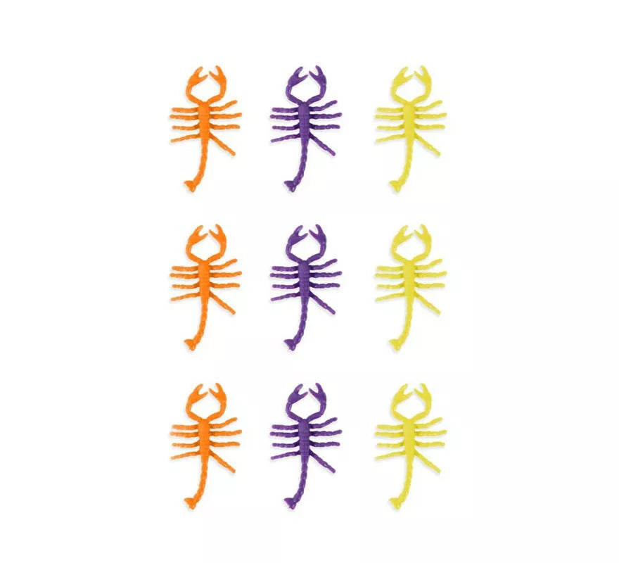 Translation missing: en.Pack de 9 Escorpiones tricolor decorativos