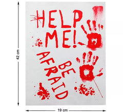 Pack of Stickers with Blood for Halloween 42x19 cm