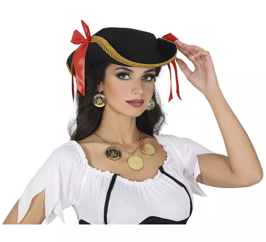 Pack de Collar y Pendientes de Monedas Pirata