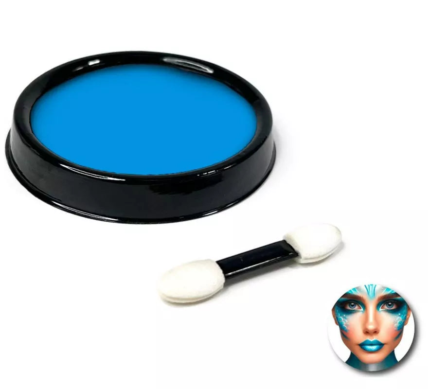 Pack de Maquillaje al agua turquesa con brocha