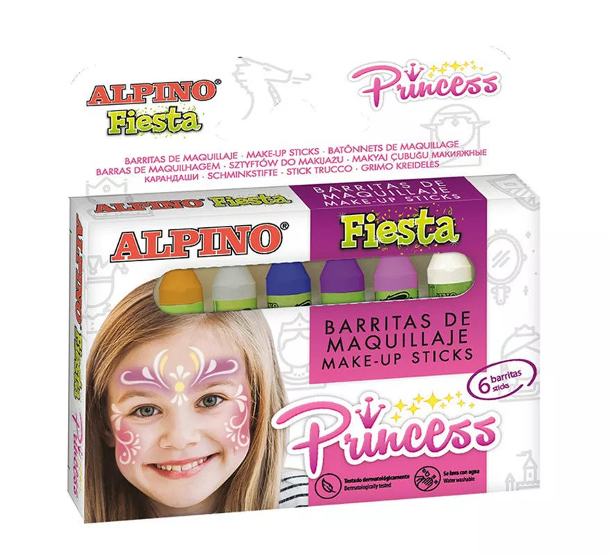 Translation missing: en.Pack de Maquillaje Princesa 6 colores de 5 grs