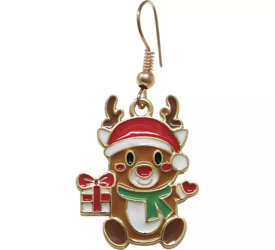 Pack de Pendientes y Collar de Reno