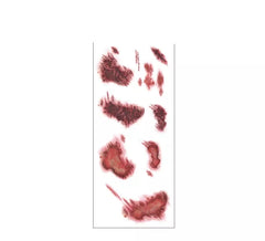 Pack of Burn Wound Tattoos of 13x32 cm