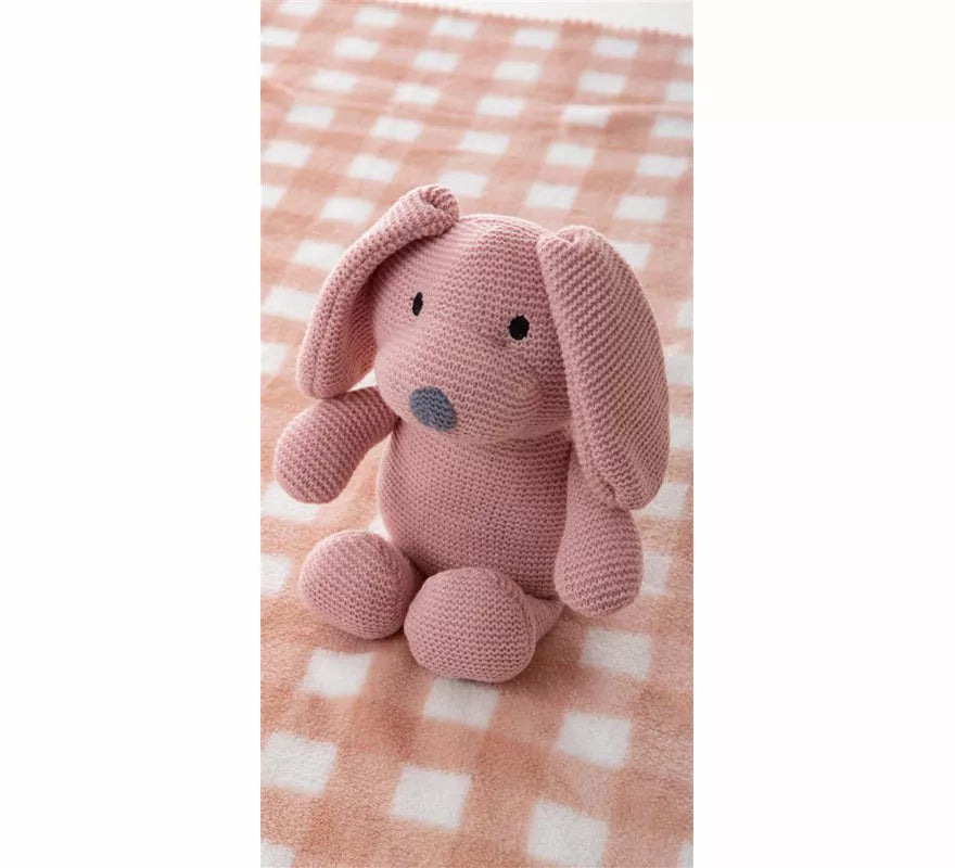 Translation missing: en.Pack Manta de 90x75 cm y Perro de Peluche rosa de 26 cm