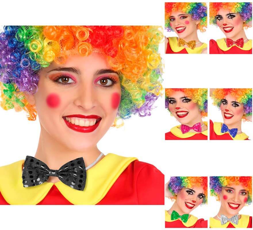 Pajarita con imitación Lentejuelas en varios colores