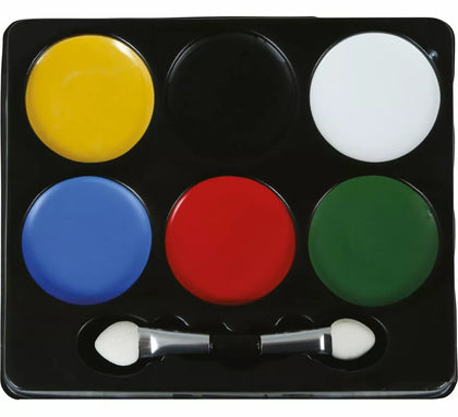Paleta de 6 Colores con brochas