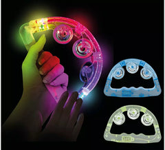 Tambourine with Light, 16x15 cm, assorted colors