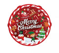 Pandereta Merry Christmas de pvc de 17 cm