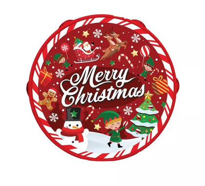 Pandereta Merry Christmas de pvc de 17 cm