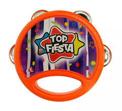 11.5 cm Orange Plastic Tambourine